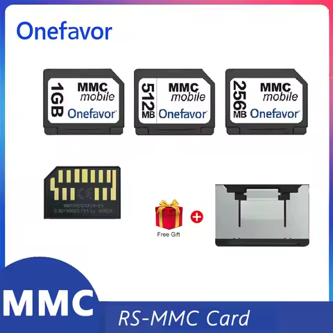 Onefavor RS MMC Card 13pin Double row MMC Memory Card 128MB 256MB 512MB 1GB 2GB MultiMediaCard RS-MM