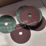 Sandpaper Fiber Disc 4" Grade 40 GT Japan Round 4 Inch Grit 40