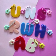 GANTUNGAN Acrylic Initial Letter Keychain