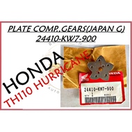 HONDA TH110 HURRICANE / HONDA NX105 JAPAN ORIGINAL PLATE COMP, GEARS [Part Number :- 24410-KW7-900]