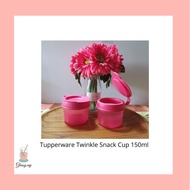 Tupperware Twinkle Snack Cup 150ml 2pcs/Tupperware Snack Cup Orange 110ml 2pcs/Tupperware Wavy Snack Cup 110ml Blue 3pcs