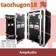 AmpAudio (T9BU) 9U H40CM + 18CM Flight Case Cabinet Rack Box With Table Event Stage KTV Karaoke Hall
