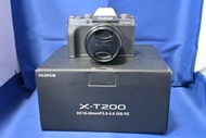 少有 Fujifilm X-T200 w/ 15-45mm kit 連鏡頭套裝 大螢幕 新手合用 輕巧旅行一流 XT200