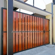 pintu pagar rumah besi minimalis