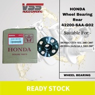 Rear Wheel Hub Bearing 100% ORIGINAL Honda CITY SEL GD 2003-2007 , JAZZ SAA GD 2003-2007 (Honda Thai