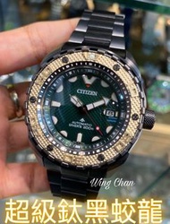 全新 行貨 有門市 CITIZEN PROMASTER ECO-DRIVE WATCH 星晨錶 星晨  「超級鈦黑蛟龍」NB6008-82X 鈦金屬 光動能