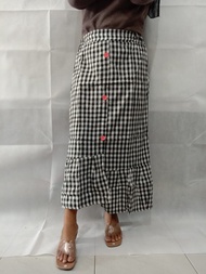 (bisa COD) PROMO ROK TARTAN KOTAK /MUAT SAMPE BB 65 / ROK ZAHRA / ROK ZAHRA SKIRT / ROK RUFFLE / ROK