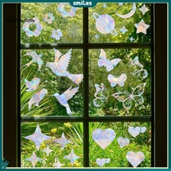 smiles|  Static Window Cling Pvc Window Cling Waterproof Rainbow Prism Window Cling Colorful Pvc Sta