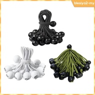 [BlesiyaedMY] 20x Ball Bungee Cords Canopy Tarp Tie Down Balls Fitness Elastic Bungee Balls for Indo