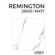 KERAMIK MERK PLATINUM TIPE REMINGTON UK 25X25CM UNTUK DINDING ATAU LANTAI WARNA ABU PERMUKAAN MATT