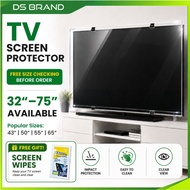 TV Screen Protector Acrylic Pelindung Skrin TV LED LCD Smart TV Flat Type 32 39 40 42 43 50 55 65 75