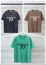 FEAR OF GOD ESSENTIALS 立體植絨壓花短袖T恤