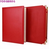 YONGWANG66HR A3 A4 Art Paper Hardcover, Poetry Reading Signing Contract File Paper Page Folder, Dura