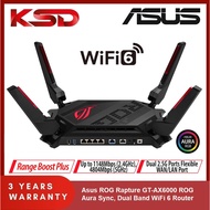 Asus ROG Rapture GT-AX6000 Dual Band WiFi 6 2.5 Ports 2.0 GHz Quad Core CPU AiProtection Pro Gaming 