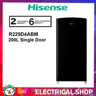 Hisense Fridge 200L RR229D4ABM Single Door Refrigerator RR229D4
