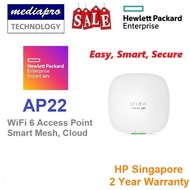 HP / HPE AP22 Aruba Instant On WiFi 6 Access Point, PoE, Smart MESH Cloud , (w/o AC Adapter) --  2 Y
