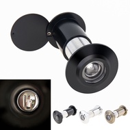 Door Viewer Peephole Zinc Alloy 200 Degree  Rotating Privacy Cover for 1.57inch to 2.56inch Doors Th