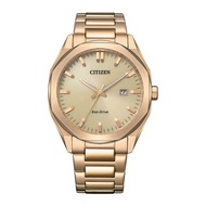 Citizen Eco-Drive Gold Dial Stainless Steel Strap Men Watch BM7603-82P
