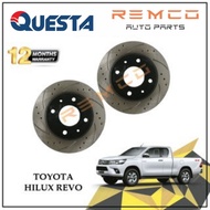 Toyota Hilux Revo GUN125 Vigo Kun26 Questa Front Brake Disc Rotor(COATED/SLOTTED/DRILLED)Performance