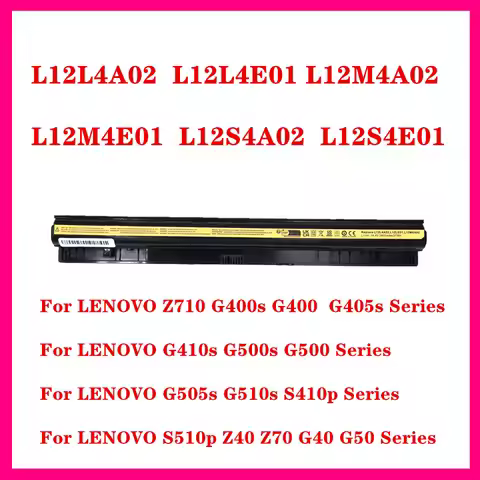 Laptop Battery For Lenovo L12L4A02 L12L4E01 L12M4A02 L12M4E01 L12S4A02 L12S4E01