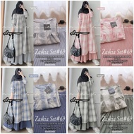 KATUN ZASKIA SET 69 70 a. NY premium women's oneset pleated skirt cotton tunic haruka super stylish 