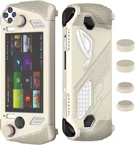 Rog Ally Stand Protective Case, Silicone Accessories Protector, Full Protection Kickstand Soft Cover