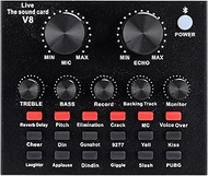 V8 Live Broadcast Sound Card, Bluetooth Volume Adjustment Voice Change, Multiple Sound Effects Suppo