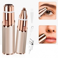 (Huachen) 2 in 1 facial & eyebrow hair trimmerElectric Eyebrow Trimmer Lip Facial Body Hair Removal 