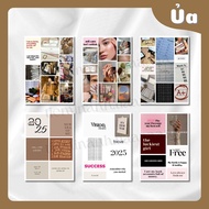 Themed Vision Board photo Set used as Vision board Manifest or goal planner wall decoration