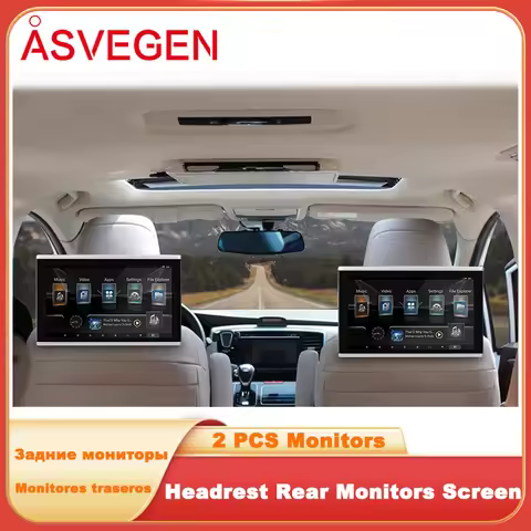 11.6 Inch Universal Car Headrest Rear Monitor HDMI 4K Video Player Android 10 WIFI Bluetooth USB Air