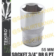 Socket Wrench / Sock / Socket TEKIRO 3/4 "DR 6 PT 55MM (55MM)