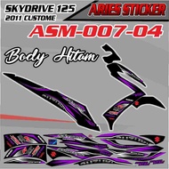 SUZUKI STRIPING STICKER SKYDRIVE 2011 BLACK 007