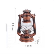 Stormproof oil storm lamp classic style wind resistant oil lamp 24.5cm high