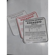 Ranning in vespa RODAGGIO Sticker 200KM