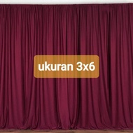 BACKDROP BACKGROUND HABUTAY FILAMIN SIZE T 3m X W6M