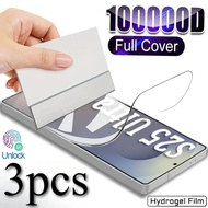 3pcs Full Cover Hydrogel Film For Samsung Galaxy A02 A02s A03 A03s A04 A04e A04s A05 A05s A06 A10 A1