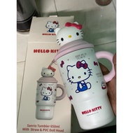 TUMBLE TESCO “Limited Hello Kitty Tumbler ”Highlight capacity 650ml & ada straw