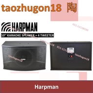 [1 Pair] Harpman KS455 250W 10'' Karaoke KTV Speaker 10 Inch 4 Tweeter 250 Watt ADO12