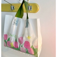 Plastic bag printing with handle (SG Seller) cloth plastic bag print logo