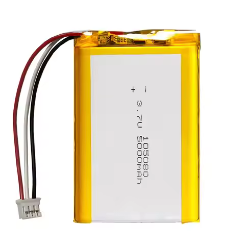 1-10PCS 105080 3.7V 5000mAh Lithium Polymer LiPo Rechargeable Battery JST 3Pin 2.0mm Connector For P