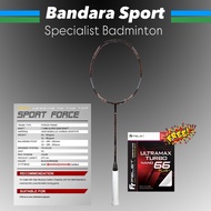 FELET SPORT Force BLACK ORANGE 40 Lbs Badminton Racket