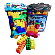Rr 5008 Fabric Toys Children Education LEGO BLOCK Big Contents 32PCS PLUS Dolls / LEGO BLOCK Train And Dolls