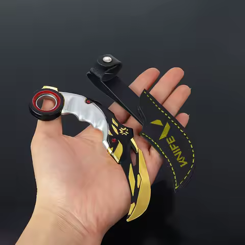 15cm Valorant Game Peripherals，2021 Championship Karambit， Alloy Claw Knife Weapon Model，Craft Minia