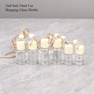 5ml 8ml 10ml Car Hanging Glass Bottle Empty Perfume Aromatherapy Pendant Refillable Perfume Bottle