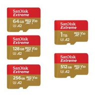 🌟全新行貨 🌟SanDisk Micro SD Extreme Flash Memory Card A2 64GB /128GB /256GB /512GB /1TB SDSQXAV V30 記憶卡 