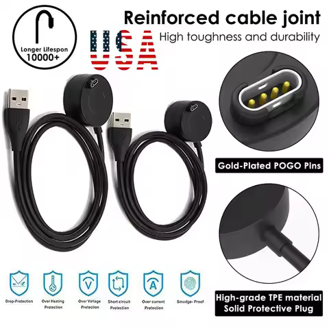1M Charger For Garmin Fenix 5 5S Fenix 5X plus 6/6S/6X Pro Forerunner 935 945 925 Vivoactive 3 Appro