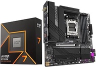 AMD Ryzen 7 9700X CPU Processor Bundle with GIGABYTE B650M AORUS Elite AX Gaming Motherboard (AM5, M