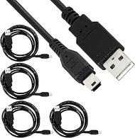 SaiTech IT 4 Pack USB 2.0 A to Mini 5 pin B Cable for External HDDS/Camera/Card Readers/ MP3 Player/
