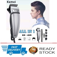 Kemei KM-4639ไฟฟ้าปัตตาเลี่ยน Professional ปัตตาเลี่ยนสำหรับชาย Hairdressing เครื่องมือเครื่องโกนหนวด