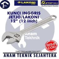 LAKONI / JETJO KUNCI INGGRIS 12" KUNCI INGGRIS 12 Inch perkakas kunci inggris 12 In